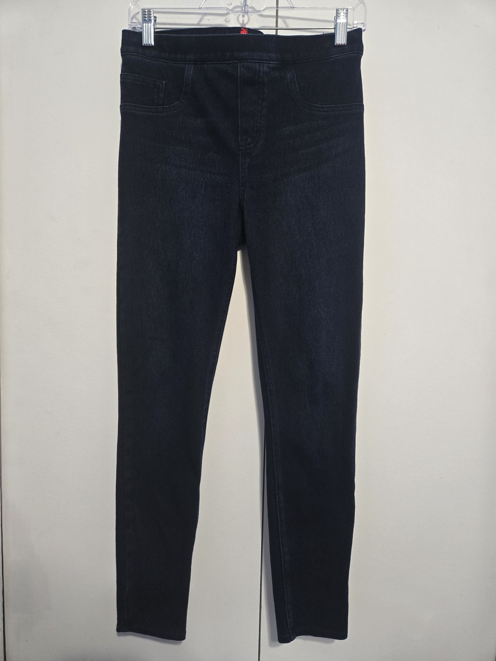 SPANX Dark Wash Pull On Jeggings Medium Shaping Skinny Jeans Stretch Denim